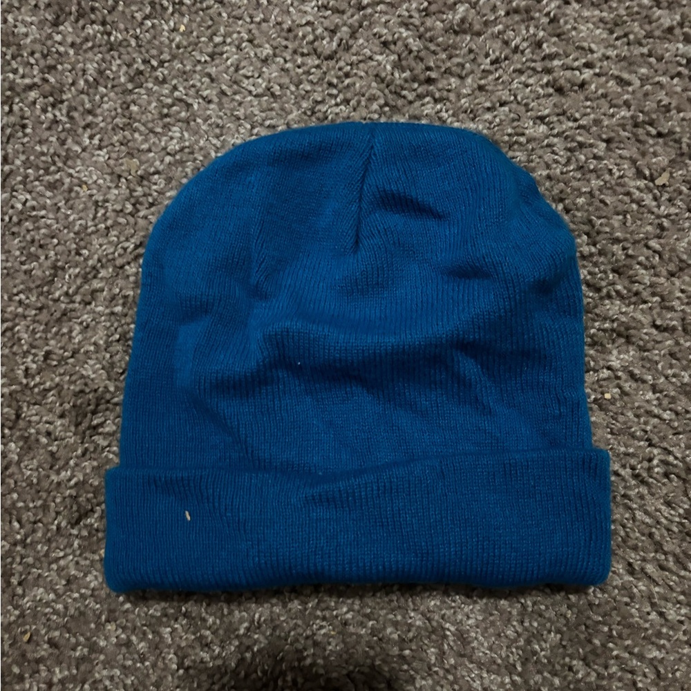 Blue Knit Beanie
